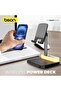 Wireless Power Deck - 15W Fast Qi Charging Hub with 4 USB Ports & Adjustable LED Lantern - 4
