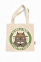 Totoro Plant a Tree Save the Forest Printed Canvas Tote Bag with Velcro and Inner Pocket - 2