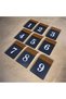 Vertical Laser Numbering from 1 to 9 for Metal - Wood Apartment - Site -Apartment -Hotel -Boarding House Office Door Number