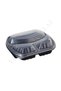 Plastic 3 Compartment Food Container-Microwave Container (25 Pieces)