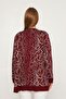 Mercerized Patterned Double Suit Jacket and Blouse - 2