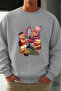 Çakmaktaş Family Printed Crew Neck Sweatshirt