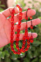 Dark Red Barley Cut Special System Fire Amber Prayer Beads 201024765