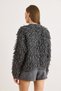 Women's Smoked Finish Buttoned Tassel Knitwear Cardigan Hrk-19000440 - 6
