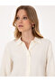 White Modal Blend Comfort Fit Long Sleeve Shirt 50318219-Vr259 - 2
