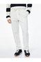 Straight Fit Pike Fabric Pocket Detailed Relaxed Cut Waist Lace up Trousers - 3