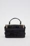 Authentic Phaeton Metal Logo Embroidery and Belt Detail Small Size Women's Hand and Shoulder Bag Lv930576 Black - 4