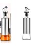 Glass Oil Bottle with Stainless Steel Case, Press-Style (Size S) - 8