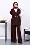 Burgundy Vest and Pants Cupra Modal Set