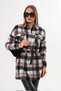 Women's Black White Red Stripe Detailed Araboy Sports Shirt - 4