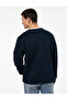 Long Sleeve Printed Three Thread Ribbed Crew Neck Printed Sweatshirt - 4