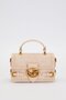 Authentic Phaeton Metal Logo Embroidery and Belt Detail Small Size Women's Hand and Shoulder Bag Lv930576 Beige