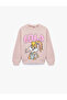 Licensed Lola Bunny Printed Long Sleeve Crew Neck Fleece-Lined Sweatshirt