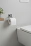 Tekno Tel Ef-271 Chrome Toilet Paper Holder |   Adhesive/Screw Hole-Free Metal Toilet Paper Holder - 2