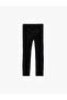 Cotton Leggings with Elastic Waistband and Label Detail - 2
