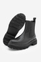 Women's Elastic Zipper Accessory Serrated Thick Sole Daily Boots Rupit Black - 7