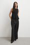 Twist Knit Sleeveless Knitwear Black - 2