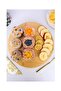 Natural Bamboo Serving Board with Rotating Stand – for Pizza, Cake, Pie, Breakfast, and Cookies - 4