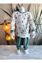 Girl's Pajama Set 100% Cotton Soft Self Corded Fabric - 4