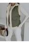 Gabardine Plush Vest with Pocket Flap Detail on the Outside - 2