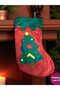 Christmas Gift Giving Christmas Sack Pine Tree Patterned Socks Decorative Sack Ornament 38 X17 cm Hpy-14 - 4