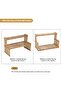 2-Tier Bamboo Storage Shelf Rack Multi-Purpose Organizer for Kitchen, Makeup, Bathroom & Living Room - 6