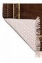 Mihrap Patterned Lined Chenille Prayer Rug – Luxurious Texture, Gold Detailing, Gift Prayer Rug - 2