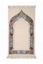 Floral Patterned Chenille Prayer Rug – Luxurious Design for Gifts, Dowry, and Dowry Gifts