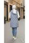 Italian Premium Quality Hijab-Friendly Blue Puffer Vest (1 Size up Is Recommended) - 4