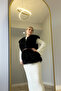Women's Stylish Belted Fur Vest