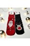 Santa Claus & Deer Patterned 2-Piece Unisex Christmas Stockings (35–39) - 4