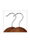 Walnut Wood Suit Hanger Wide Shoulder Coat Hanger with Trouser Bar 5 Pieces - 5