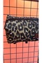 Leopard Pattern Zippered Gabardine Fabric Hair Straightener, Makeup Bag, Travel Organizer Bag - 5