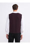LCWAIKIKI Classic Standard Mold V-Neck Men's Knitwear Vest - 4