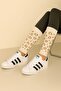 Basic Patterned Leggings with Cotton Content - 2