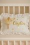 Ruffled Baby Jewelry Pillow with Felt Baby