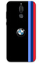 Huawei Mate 10 Lite Case Hd Pattern Printed Back Cover - Black Three Stripes