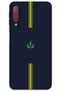 Samsung Galaxy A7 2018 Case Hd Pattern Printed Back Cover - Yellow Navy Blue