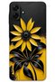 Samsung Galaxy A07 Case Hd Pattern Printed Back Cover - Black Yellow Flower