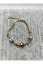 Steel Gold Enamel Mix Bracelet - 6