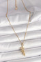 316L Steel Gold Color Chain Hug Model Women's Necklace - 2