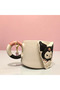Handmade Ceramic Kuromi Mug with 3D Embossed Charm Gift (Limited Edition) - 4