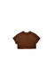 تي شيرت Fiora Brown Crop الأساسي - 2