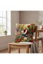 Digital Printed Punch Embroidery Look Nature Themed Decorative Throw Pillow Cover