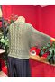 Khaki Hair Knitwear Sweater - 7