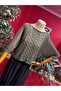 Khaki Hair Knitwear Sweater - 5