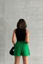 Women's green 2-button cashmere fabric shorts skirt bchn-2526414 - 5