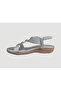 25Y120-6 Women's Flip-Flops Silver - 3