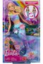 Flower Magic Mermaid Doll - Ombre Tail, Pearl Headband, Long Blonde Hair (JDM72) - 6