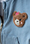 Baby Süzene Teddy Bear Jeans 3-Piece Bottom-Top-Jacket Daily Shoulder Snap Fastener Transitional Lux Set Set Yk0719 - 4